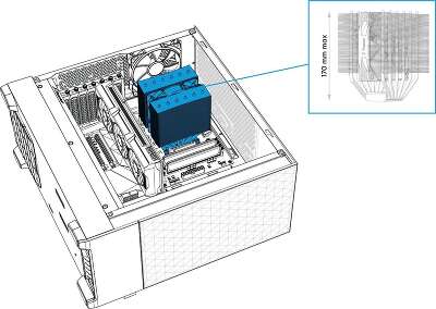 Корпус Fractal Design Pop Air RGB Cyan, черный/голубой, ATX, Без БП (FD-C-POR1A-02)