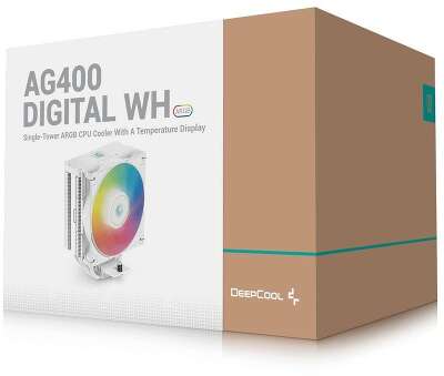 Вентилятор для процессора Deepcool AG400 DIGITAL WH ARGB R-AG400-WHADMN-G-1