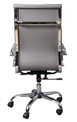 Кресло руководителя Бюрократ CH-993/grey серый искусственная кожа крестовина хром