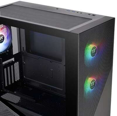 Корпус Thermaltake Divider 370 TG ARGB/Black CA-1S4-00M1WN-00 /Win/SPCC/Tempered Glass*1/120mm ARGB PWM Fan*3