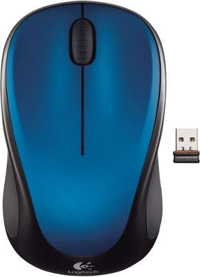 Мышь беспроводная Logitech Wireless Mouse M235 Steel Blue USB (910-003037)