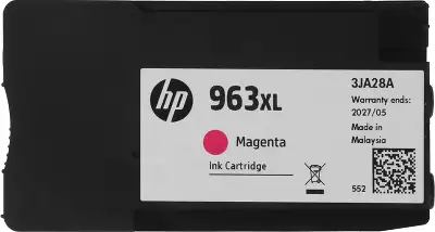 Картридж струйный HP 963XL 3JA28AE пурпурный (1600стр.) для HP OfficeJet Pro 901x/902x HP
