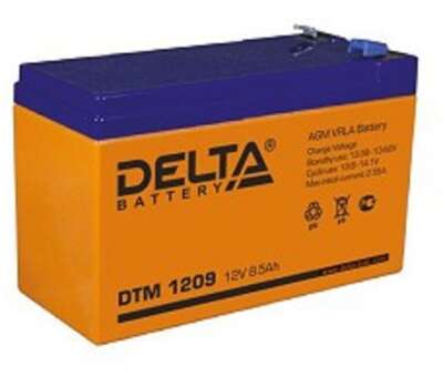 Delta DTM 1209  (9 А\ч, 12В) свинцово- кислотный аккумулятор  