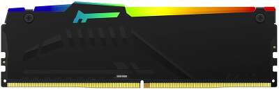 Модуль памяти Kingston 16GB DDR5 5600 DIMM FURY Beast Black AMD RGB On-Die ECC, поддержка AMD EXPO, CL36, 1.25V