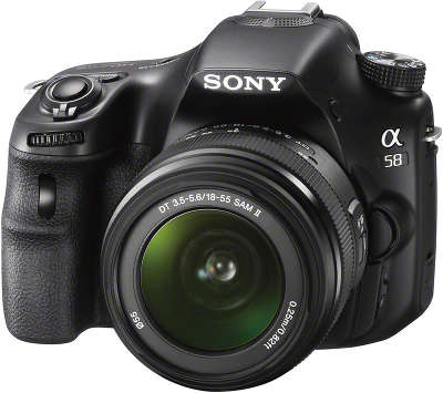 Цифровая фотокамера Sony Alpha SLT-A58 Kit (18-55 мм F3.5-5.6)