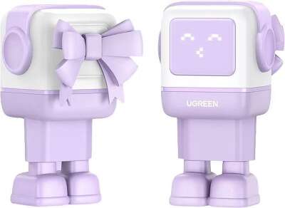Зарядное устройство UGREEN CD361 (35291) UNO 65W USB-A+2*USB-C Robot GaN Tech Fast Charger EU. Цвет: сиреневый