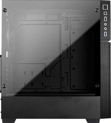 Корпус AeroCool Playa Black, черный, ATX, Без БП (Playa-G-BK-v1)