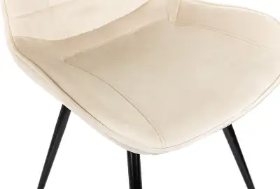 Стул для дома Бюрократ CH-K2 бежевый Holland 06 металл черный на ножках (CH-K2_1/HL07)
