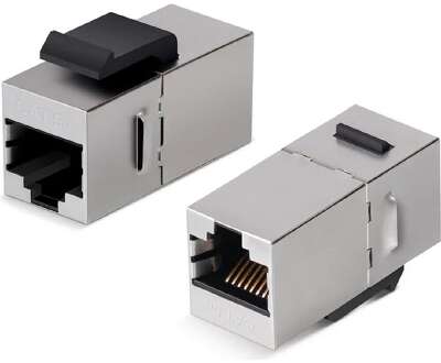 Cabeus CA-KJ-8p8c-C5e-SH Проходной адаптер формата Keystone, RJ45-RJ45 (8p8c), категория 5е, экранированный