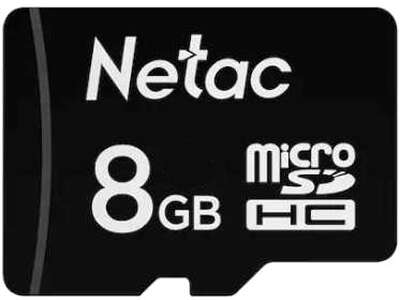 Карта памяти 8 Гб Micro SDHC Netac P500 Class 10 [NT02P500STN-008G-S] без адаптера
