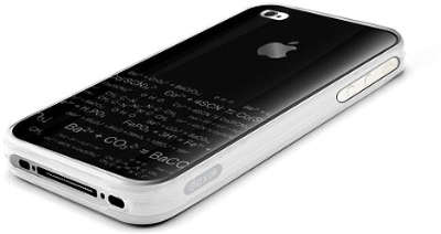Чехол + защитная пленка Dexim для iPhone 4/4S, белый [DLA156W]