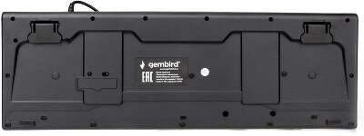 Клавиатура Gembird KB-8354U-BL { USB, черный, 104 клавиши, кабель 1,45м }