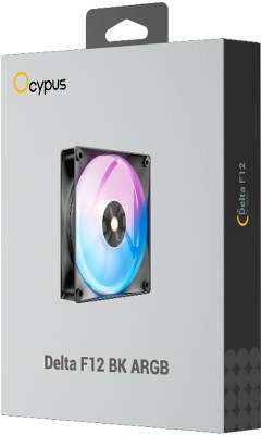 Вентилятор для процессора Fan Ocypus Delta F12 BK ARGB LED / Black / PWM