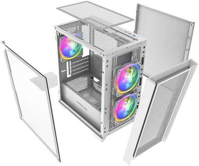 Корпус PowerCase Alisio Micro Z3B ARGB, белый, mATX, без БП (CAMZW-A3)