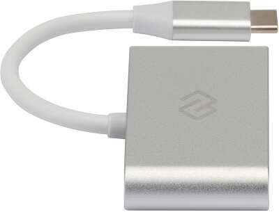 Устройство чтения карт памяти USB Type-C Digma CR-C2501-S серебристый