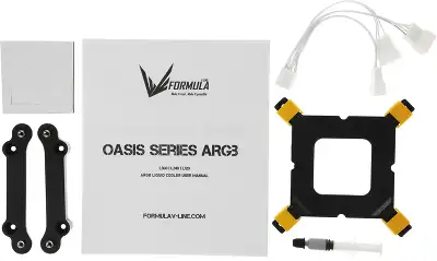 Система водяного охлаждения Formula Oasis L360 ARGB Soc-AM5/AM4/1200/2066/1700/1851 белый 4-pin 1-27dB Al+Cu 360W Ret (OASIS L360 ARGB WH)