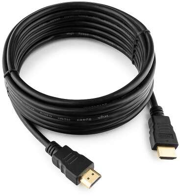 Кабель HDMI GEMBIRD/CABLEXPERT CC-HDMI4-15 (4.5м, v2.0, 19M/19M, черный, позол.разъемы, экран, пакет) (CC-HDMI4-15)