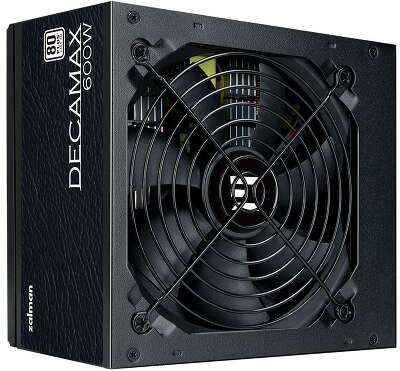 Блок питания 600W Zalman DecaMax ZM600-LX3 (ATX12V v2.31, 120mm, APFC, 80+) (ZM600-LX3)