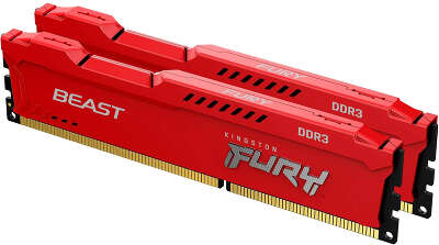 Набор памяти DDR-III DIMM 2x8Gb DDR1866 Kingston FURY Beast Red (KF318C10BRK2/16)