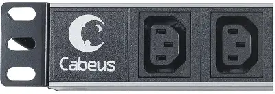 Блок распределения питания Cabeus PDU-8I-2IEC гор.размещ. 8xC13 10A IEC-320-C14 2м
