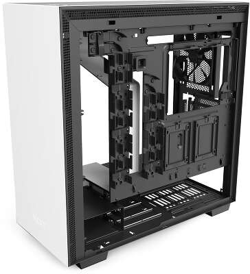 Корпус NZXT H710i White/black, белый, ATX, Без БП (CA-H710I-W1)