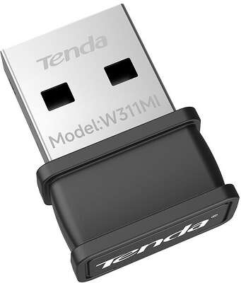 Адаптер Wi-Fi/ Tenda WiFi Adapter USB W311Mi (USB2.0, WLAN 150Mbps, 802.11bgn) 2x int Antenna