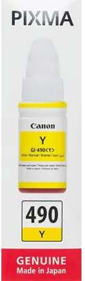 Canon 0666C001 Чернила Canon GI-490 Y (yellow), 70 мл