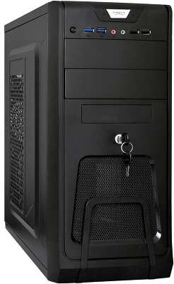 Корпус ExeGate CP-603UB, черный, ATX, 350W (EX283215RUS)
