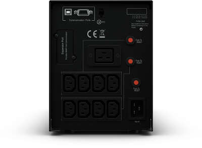 ИБП CyberPower PR2200ELCDSL, Line-Interactive, 2200VA/1980W, 8 IEC-320 С13, 1 IEC C19 розеток, USB&Serial, SNMPslot, LCD дисплей, Black, 0.5х0.6х0.3м., 28.4кг., замена для АРС SMC2000I, SMC2000I-RS и SMT2200I/ UPS Line-Interactive CyberPower PR2200ELCDSL 