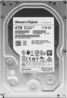 Жесткий диск SATA3 4Tb [HUS726T4TALE6L4/0B36040] (HDD) Western Digital Ultrastar DC HC310, 256Mb