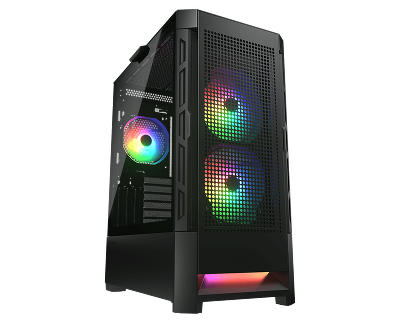 Корпус COUGAR Airface RGB, черный, ATX, Без БП (CGR-5ZD1B-AIR-RGB)