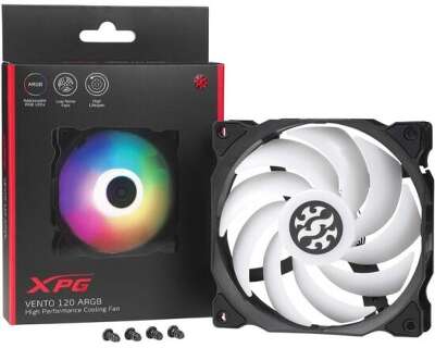 Вентилятор Adata XPG VENTO 120 ARGB, 120мм, 1200rpm, 23 дБ, 3-pin, 1шт, ARGB