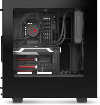 Корпус NZXT S340 черный w/o PSU ATX 3x120mm 3x140mm 2xUSB3.0