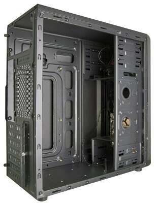 Корпус ExeGate EVO-8207, черный/красный, ATX, Без БП (EX281255RUS)