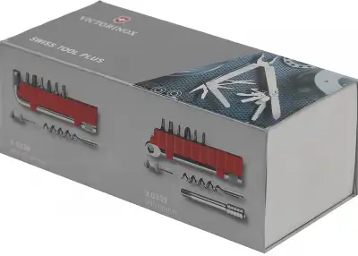 Мультитул Victorinox SwissTool X Plus Ratchet (3.0339.L) 115мм 39функц. мини-отвертка/штопор/набор бит/удлинитель/чехол кожаный серебристый карт.коробка