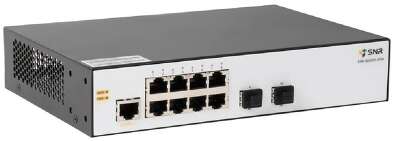 SNR SNR-S5010G-8TM Управляемый коммутатор уровня 2, 8 портов 10/100/1000Base-T, 2 порта 1/2.5G SFP, встроенный БП ~220V AC