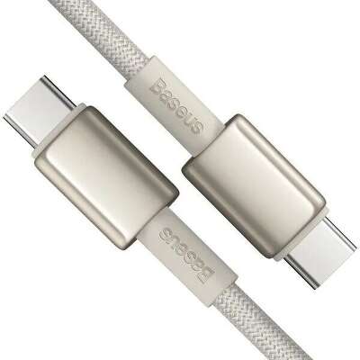 Кабель Baseus Tungsten Gold 100W USB-C to USB-C, 1 м, Gold [P10319800G2100]