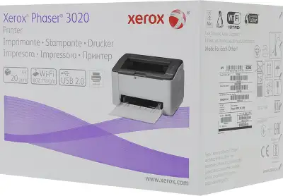 Принтер лазерный Xerox Phaser 3020v_bi A4 WiFi белый