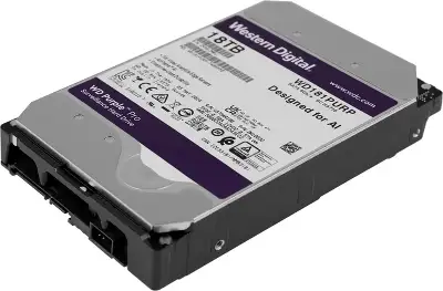 Жесткий диск WD SATA-III 18TB WD181PURP Surveillance Purple Pro (7200rpm) 512Mb 3.5