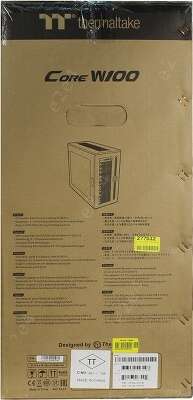 Корпус Thermaltake Core W100, Window, черный, EATX, без БП (CA-1F2-00F1WN-00)