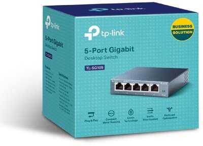 TP-Link TL-SG105 Настольный коммутатор с 5 портами 10/100/1000 Мбит/с