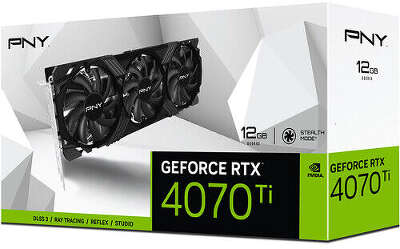 Видеокарта PNY NVIDIA nVidia GeForce RTX 4070Ti VERTO Triple Fan 12Gb DDR6X PCI-E HDMI, 3DP