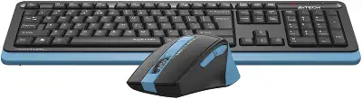 Клавиатура + мышь A4Tech Fstyler FGS1035Q клав:черный/синий мышь:черный/синий USB беспроводная Multimedia (FGS1035Q NAVY BLUE)