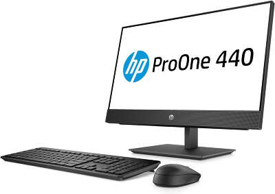 Моноблок HP ProOne 440 G4 23.8" FHD i5-8500T/8/1000/Multi/WF/BT/Cam/Kb+Mouse/DOS,черный (4NT89EA)