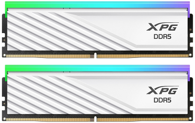 Оперативная память ADATA LANCER BLADE RGB DDR5 DIMM 32GB 6400MHz 2*16GB 32-39-39 1.4V WHITE DUAL TRAY