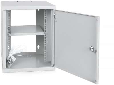 Cabeus WSC-8Um Шкаф телекоммуникационный настенный 10" 8U 326x300x405mm (ШхГхВ) дверь металл