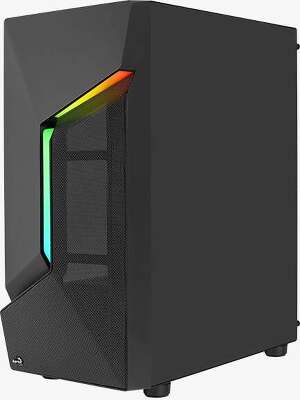 Корпус AeroCool Scape-G-BK-v1 BlackMid Tower (ATX/micro ATX/mini-ITX, без БП, Сталь SPCC, 1x120FAN, RGB> (4711099471539)
