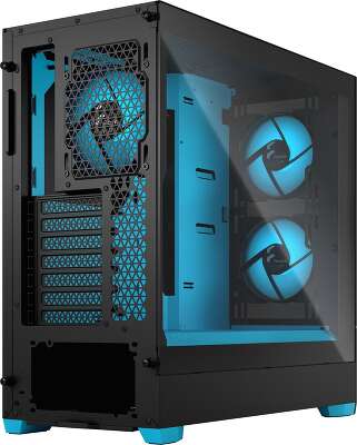 Корпус Fractal Design Pop Air RGB Cyan, черный/голубой, ATX, Без БП (FD-C-POR1A-02)