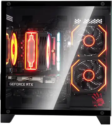 Корпус Bloody BD-CC105 черный без БП mATX 5x120mm 1xUSB2.0 1xUSB3.0 audio bott PSU