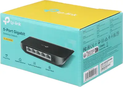 Коммутатор TP-Link TL-SG1005D (L2) 5x1Гбит/с неуправляемый